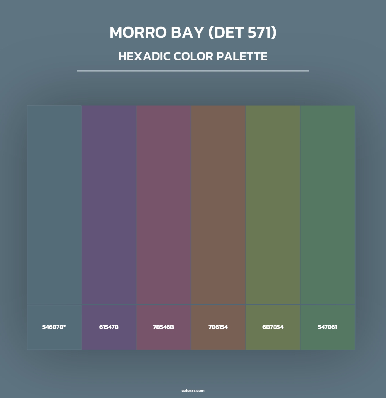 Morro Bay (DET 571) - Hexadic Color Palette