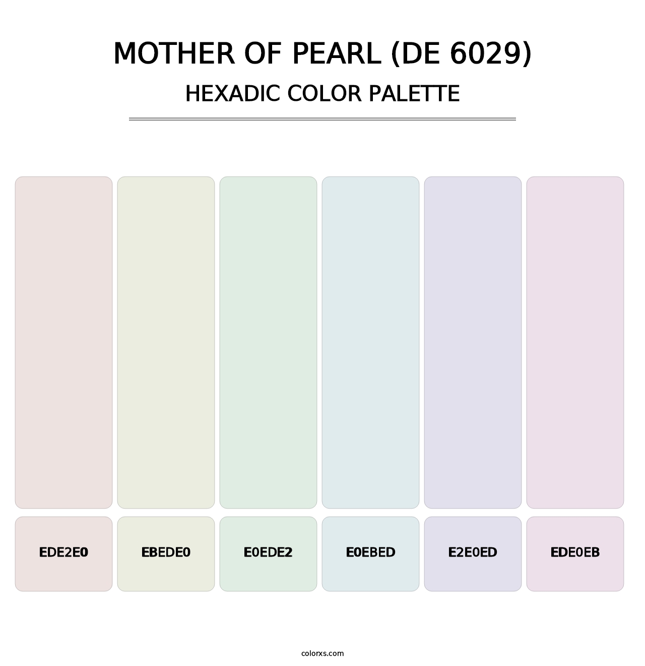 Mother of Pearl (DE 6029) - Hexadic Color Palette