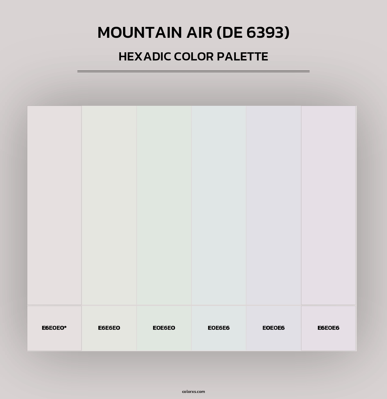Mountain Air (DE 6393) - Hexadic Color Palette