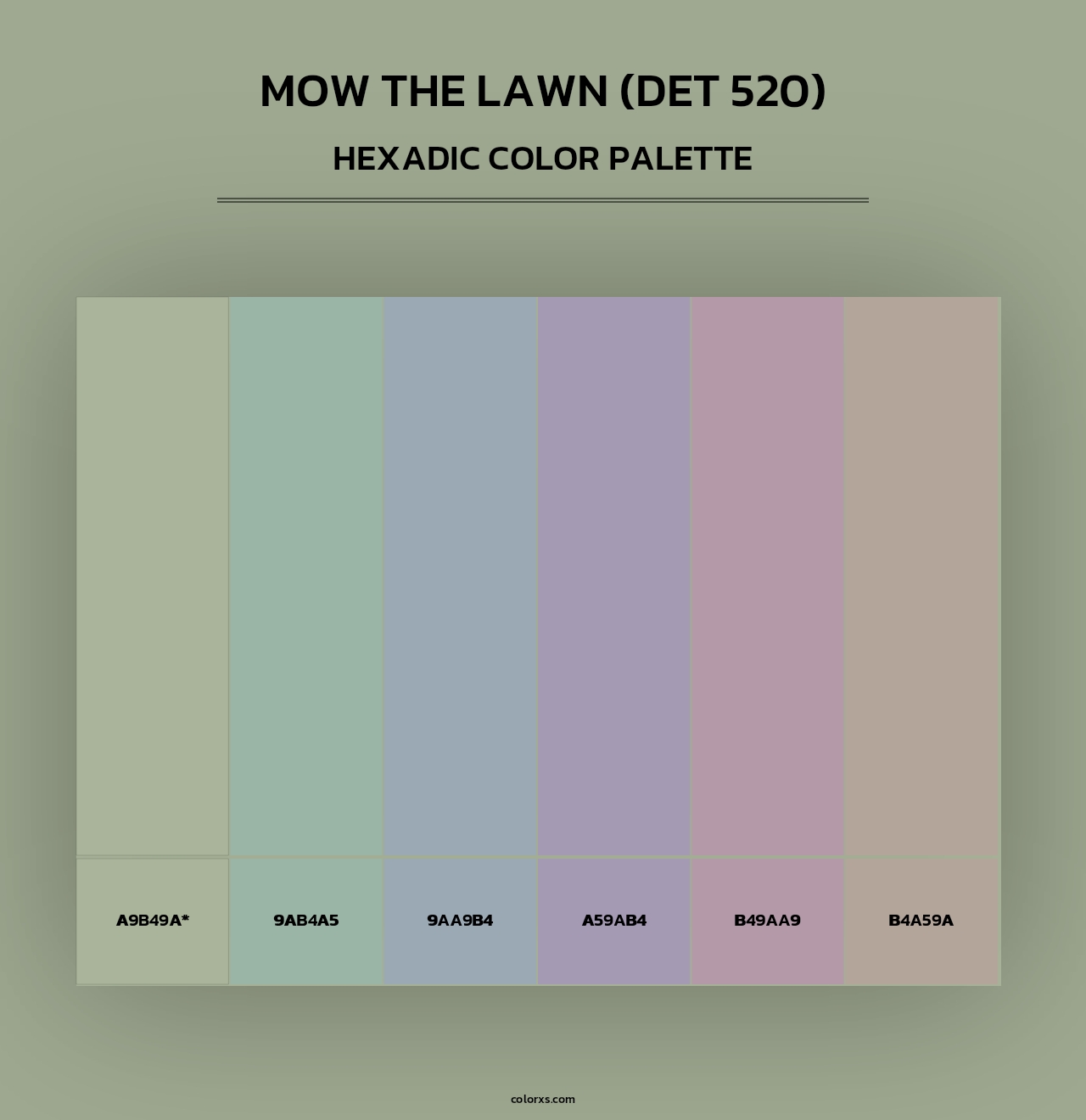 Mow the Lawn (DET 520) - Hexadic Color Palette