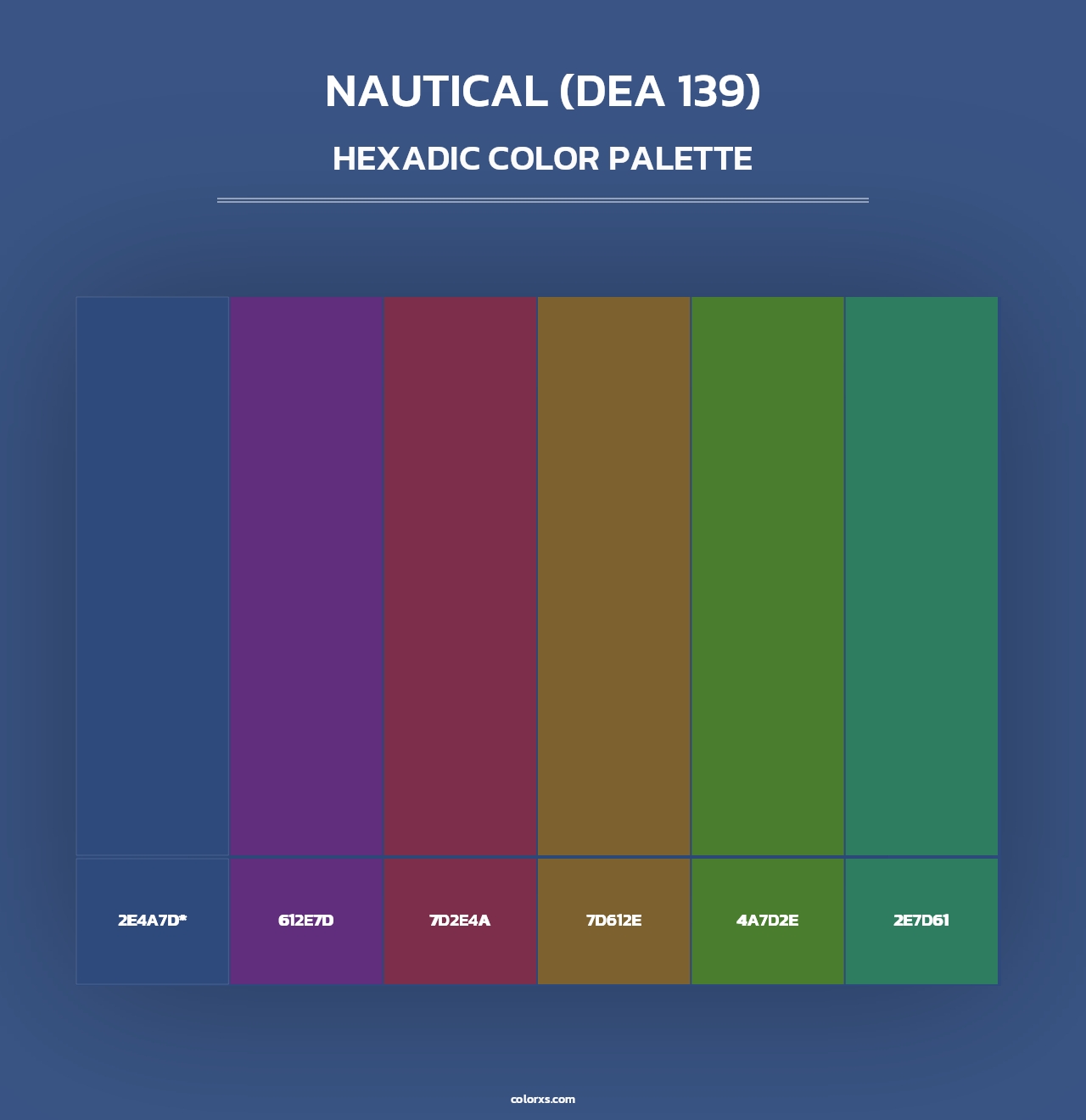 Nautical (DEA 139) - Hexadic Color Palette
