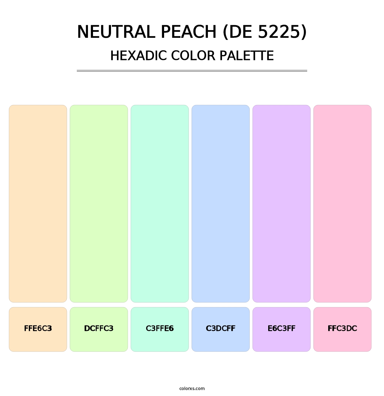 Neutral Peach (DE 5225) - Hexadic Color Palette