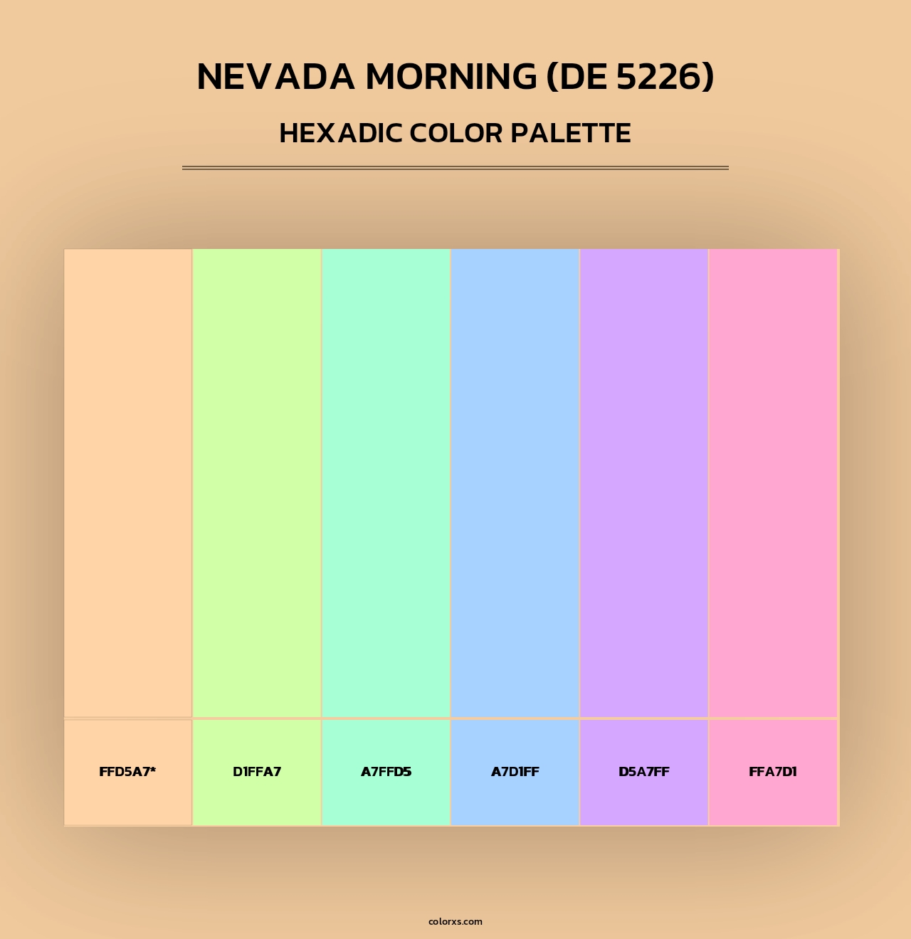 Nevada Morning (DE 5226) - Hexadic Color Palette