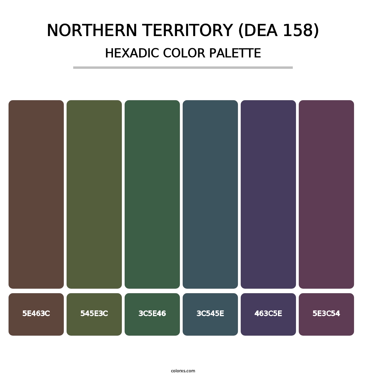 Northern Territory (DEA 158) - Hexadic Color Palette