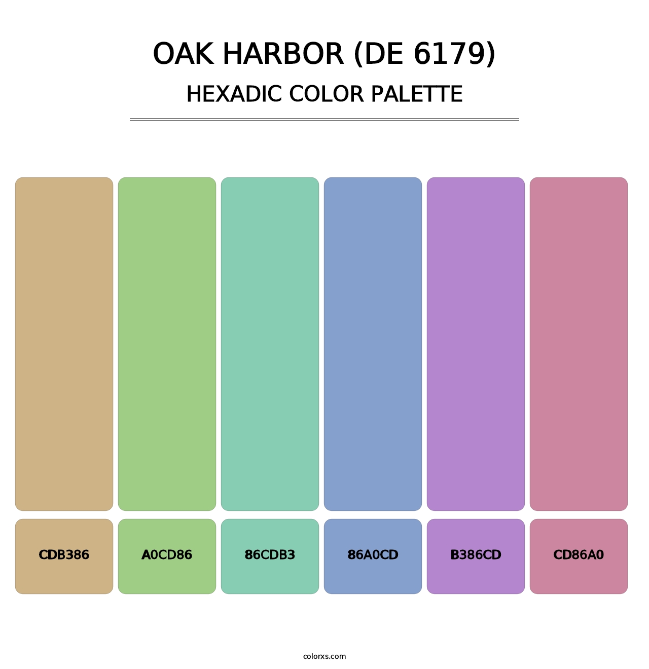Oak Harbor (DE 6179) - Hexadic Color Palette
