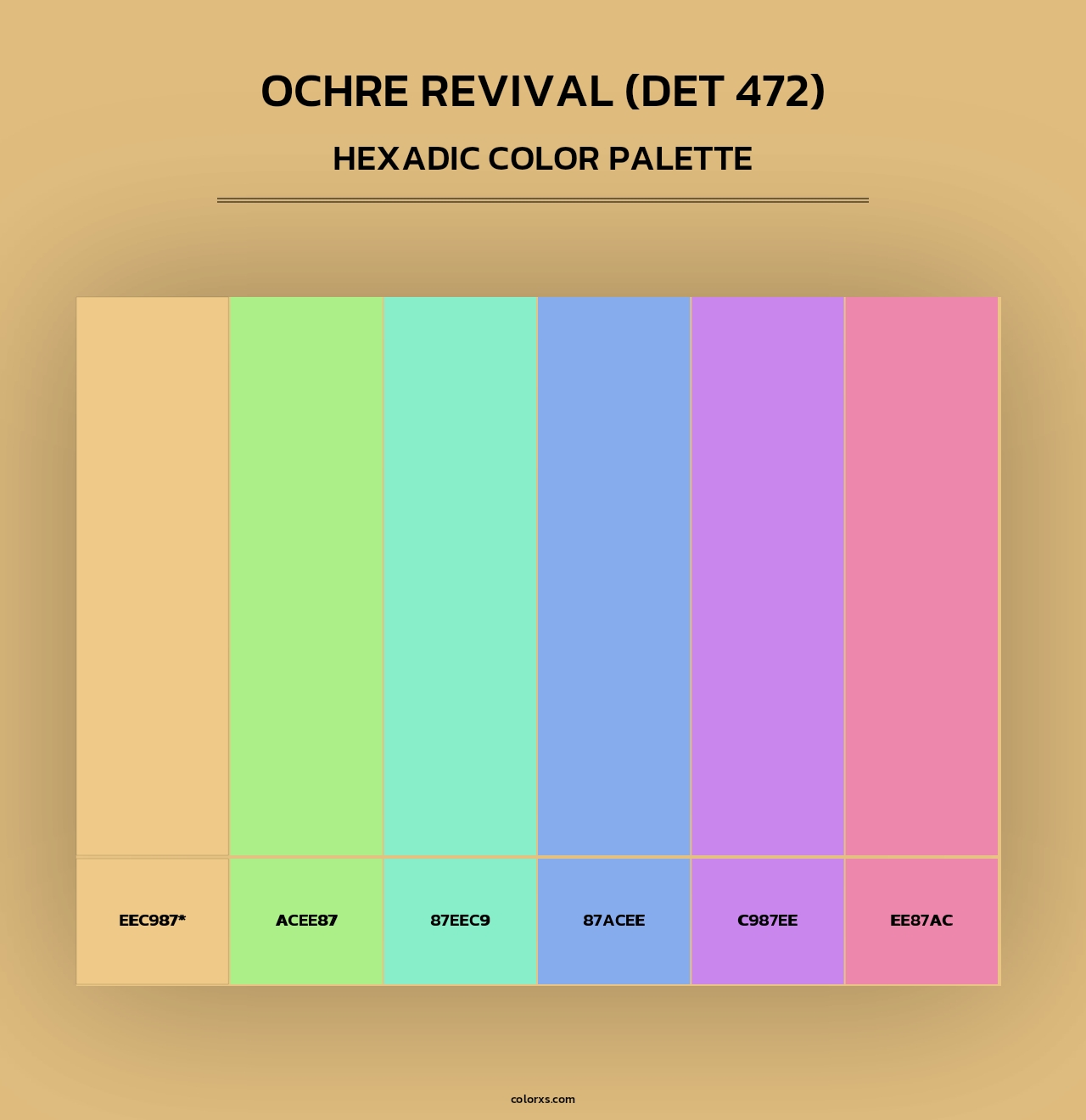Ochre Revival (DET 472) - Hexadic Color Palette