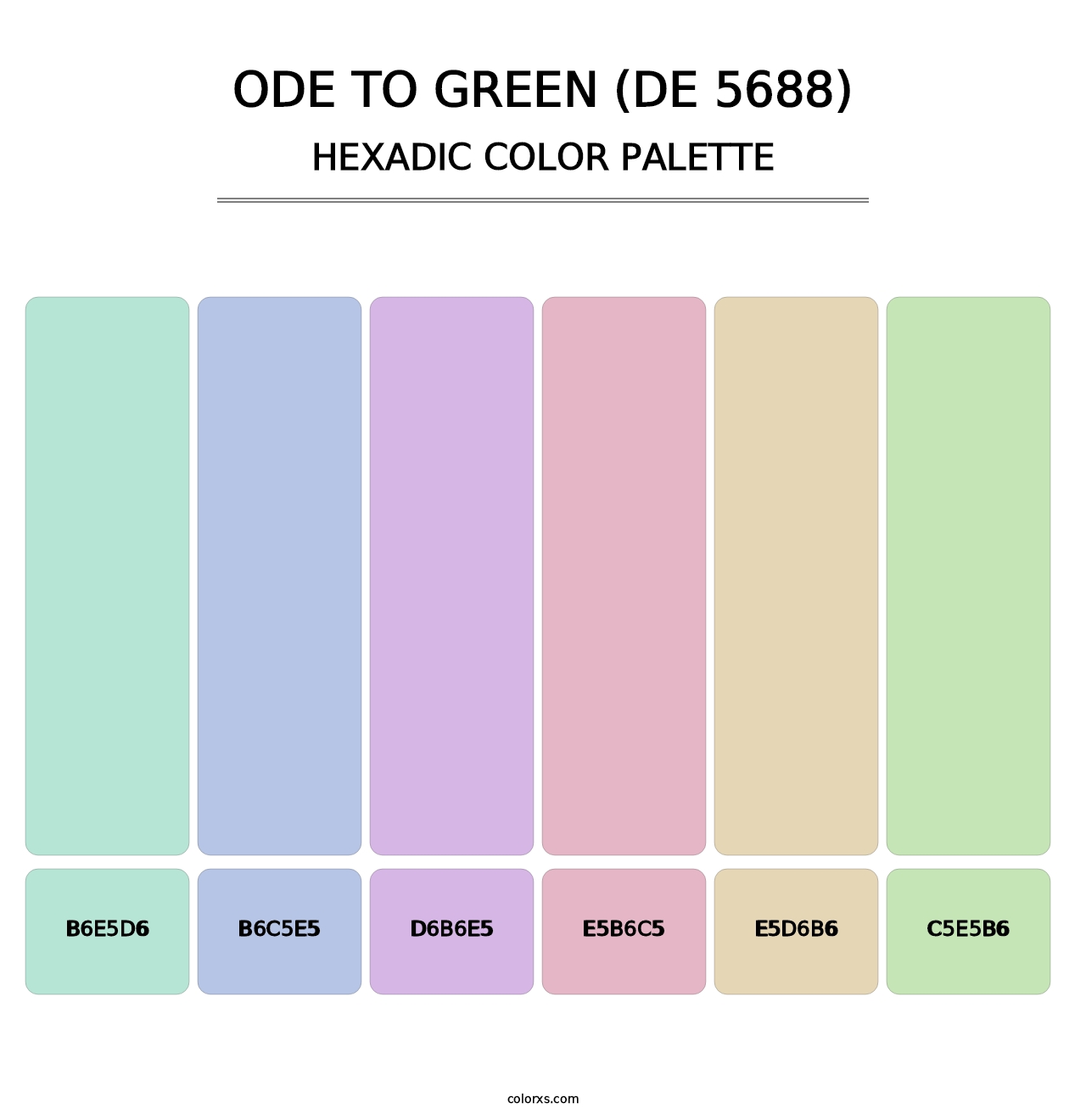 Ode to Green (DE 5688) - Hexadic Color Palette
