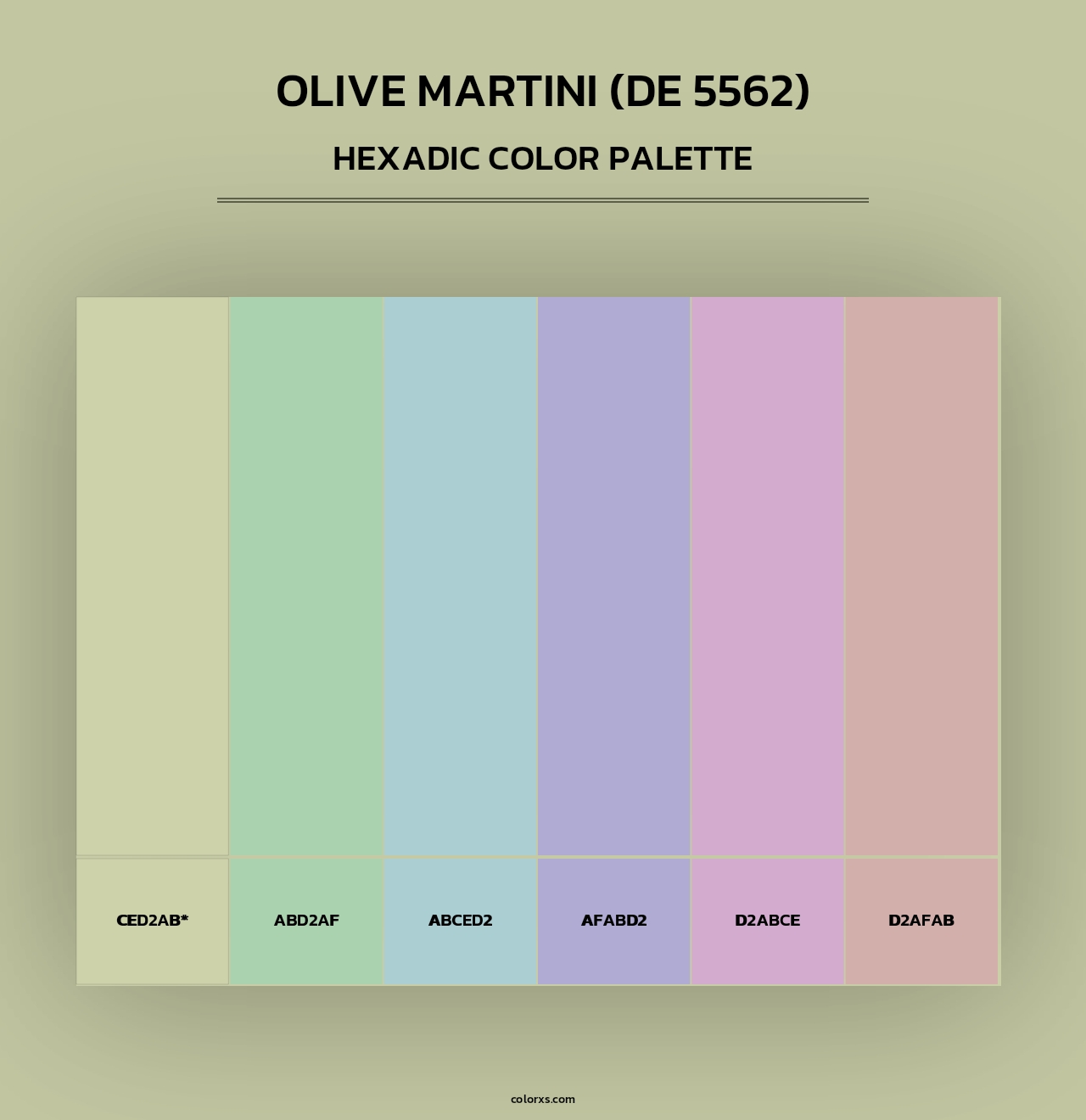 Olive Martini (DE 5562) - Hexadic Color Palette