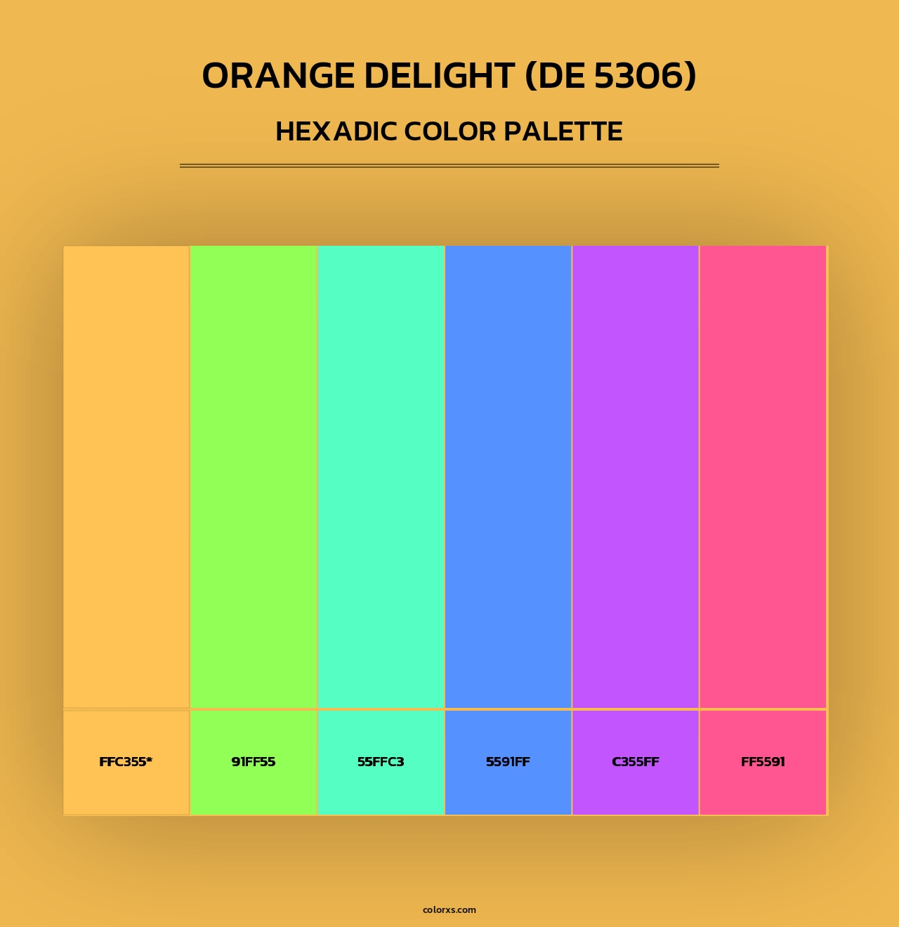 Orange Delight (DE 5306) - Hexadic Color Palette