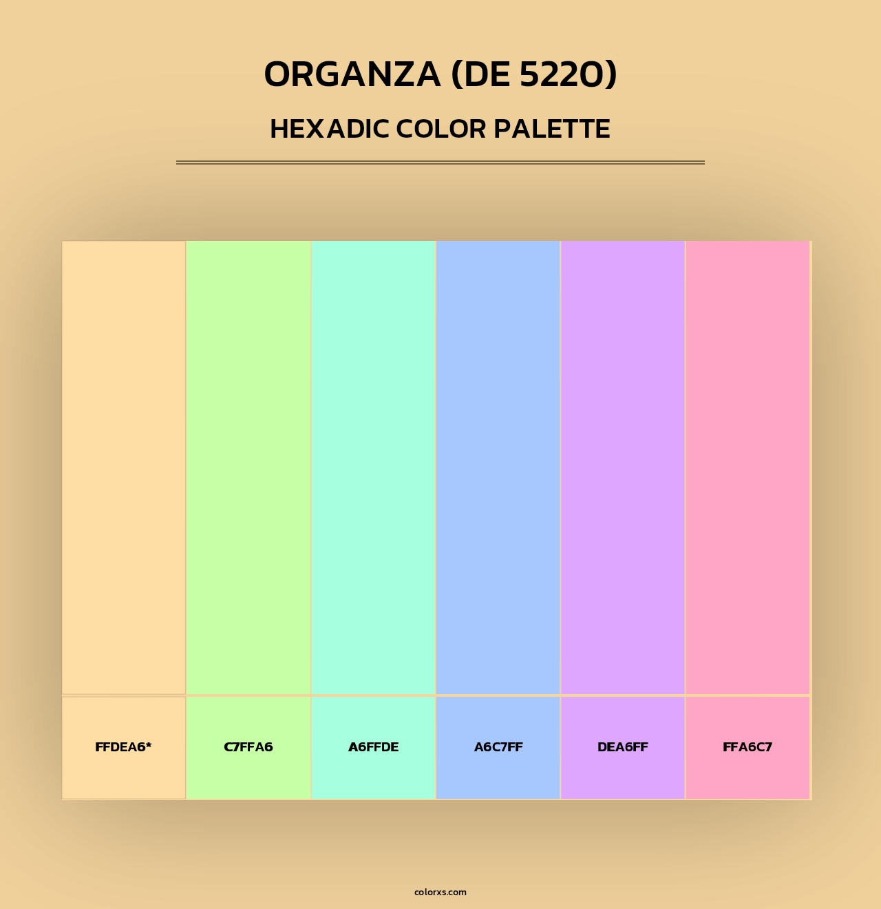 Organza (DE 5220) - Hexadic Color Palette