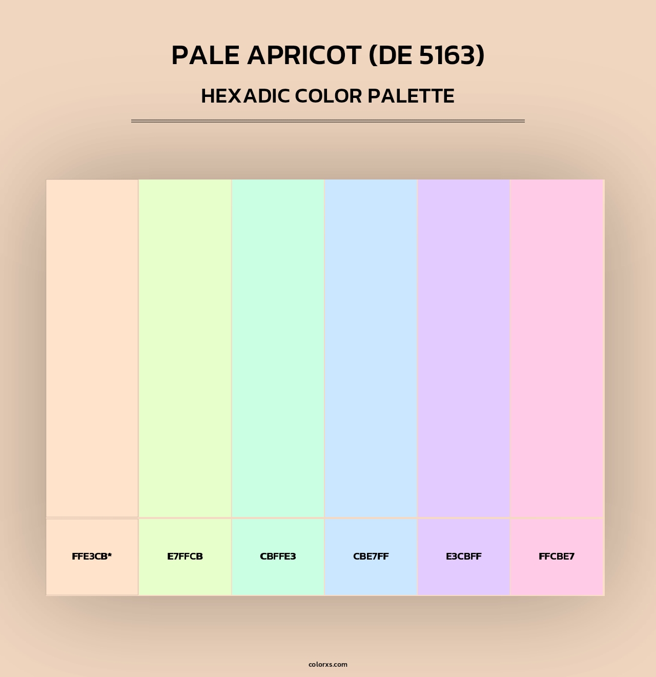 Pale Apricot (DE 5163) - Hexadic Color Palette
