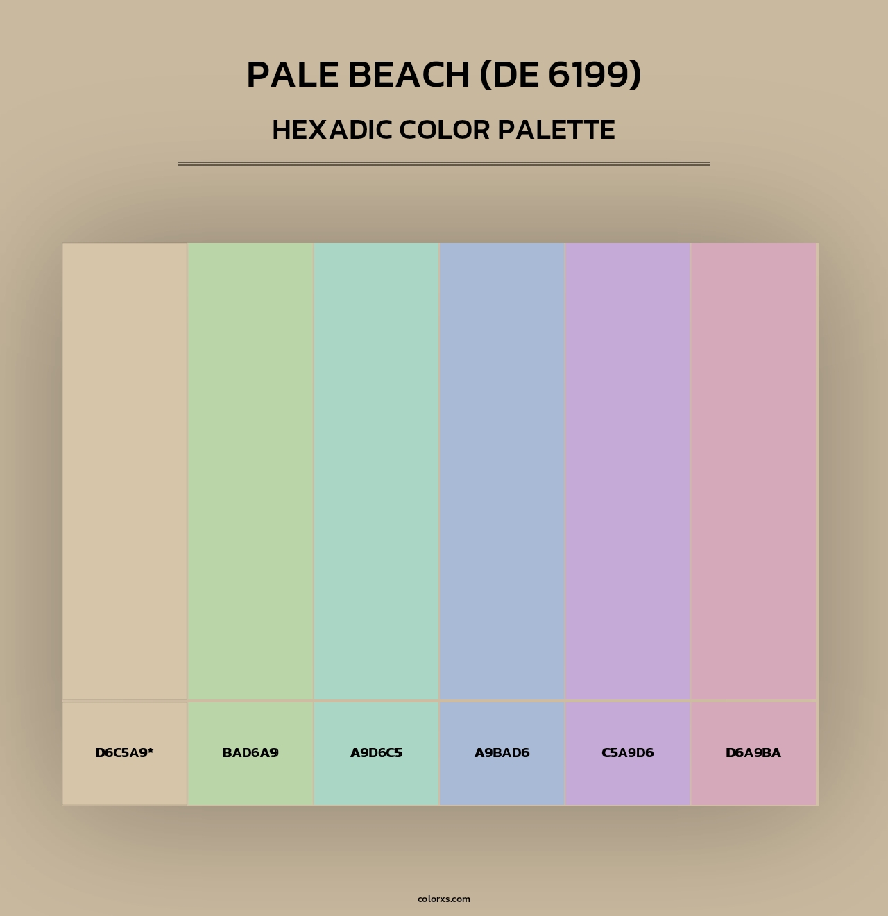 Pale Beach (DE 6199) - Hexadic Color Palette