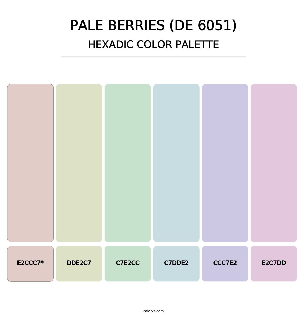 Pale Berries (DE 6051) - Hexadic Color Palette