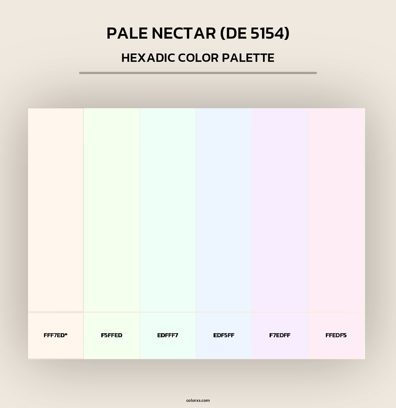 Pale Nectar (DE 5154) - Hexadic Color Palette