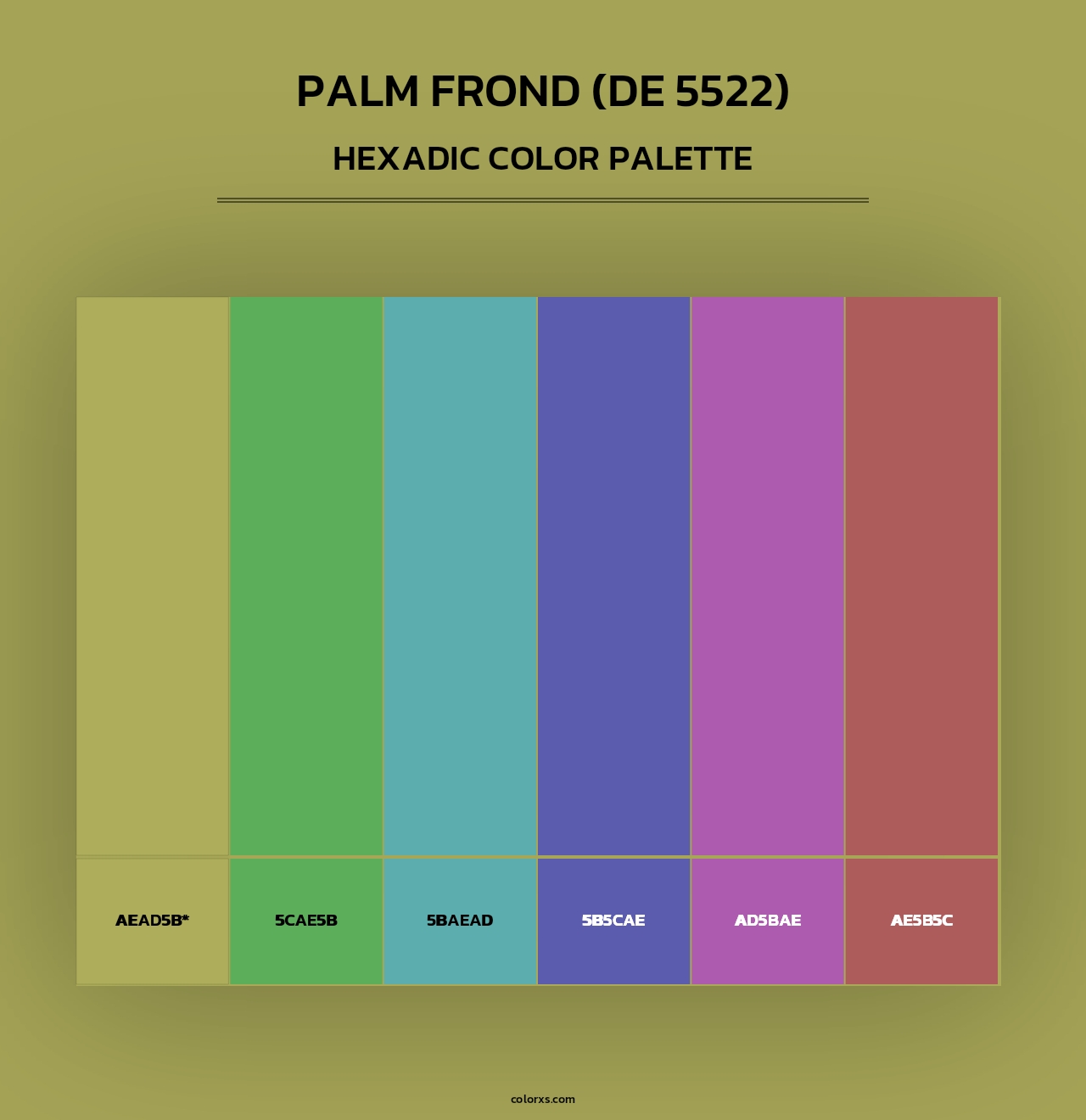 Palm Frond (DE 5522) - Hexadic Color Palette