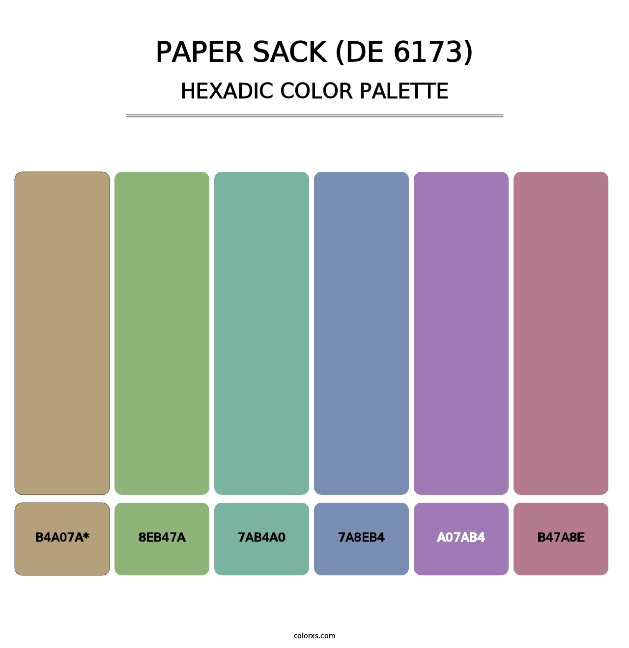 Paper Sack (DE 6173) - Hexadic Color Palette