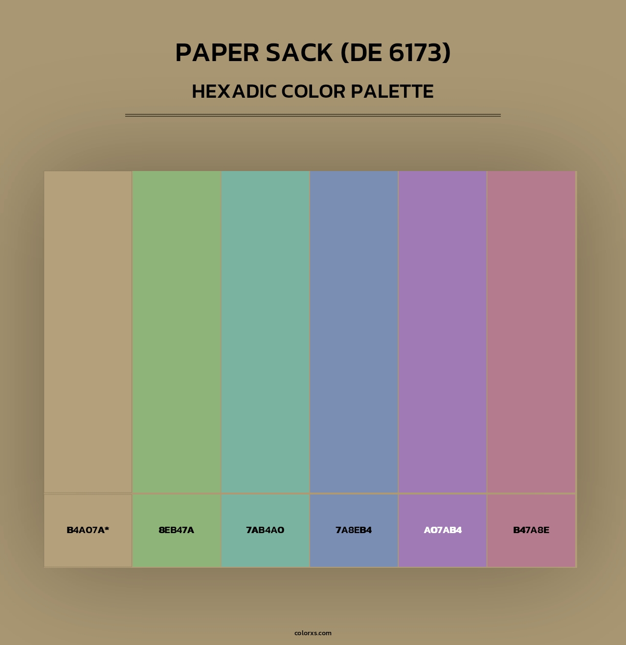Paper Sack (DE 6173) - Hexadic Color Palette