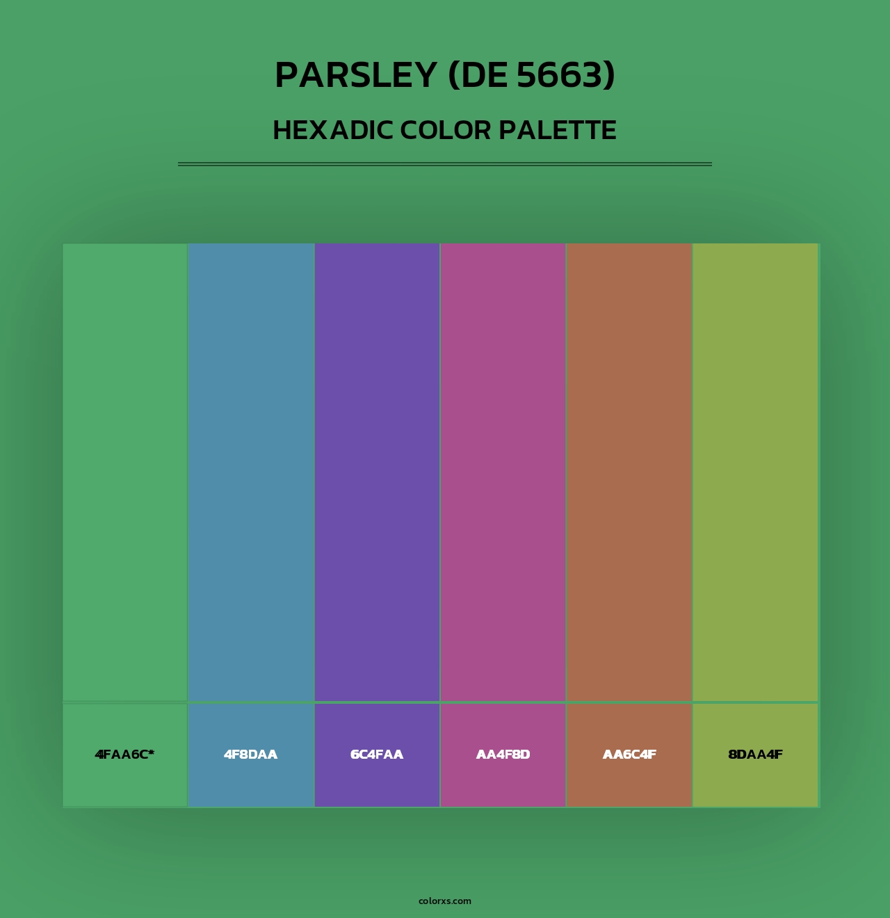 Parsley (DE 5663) - Hexadic Color Palette