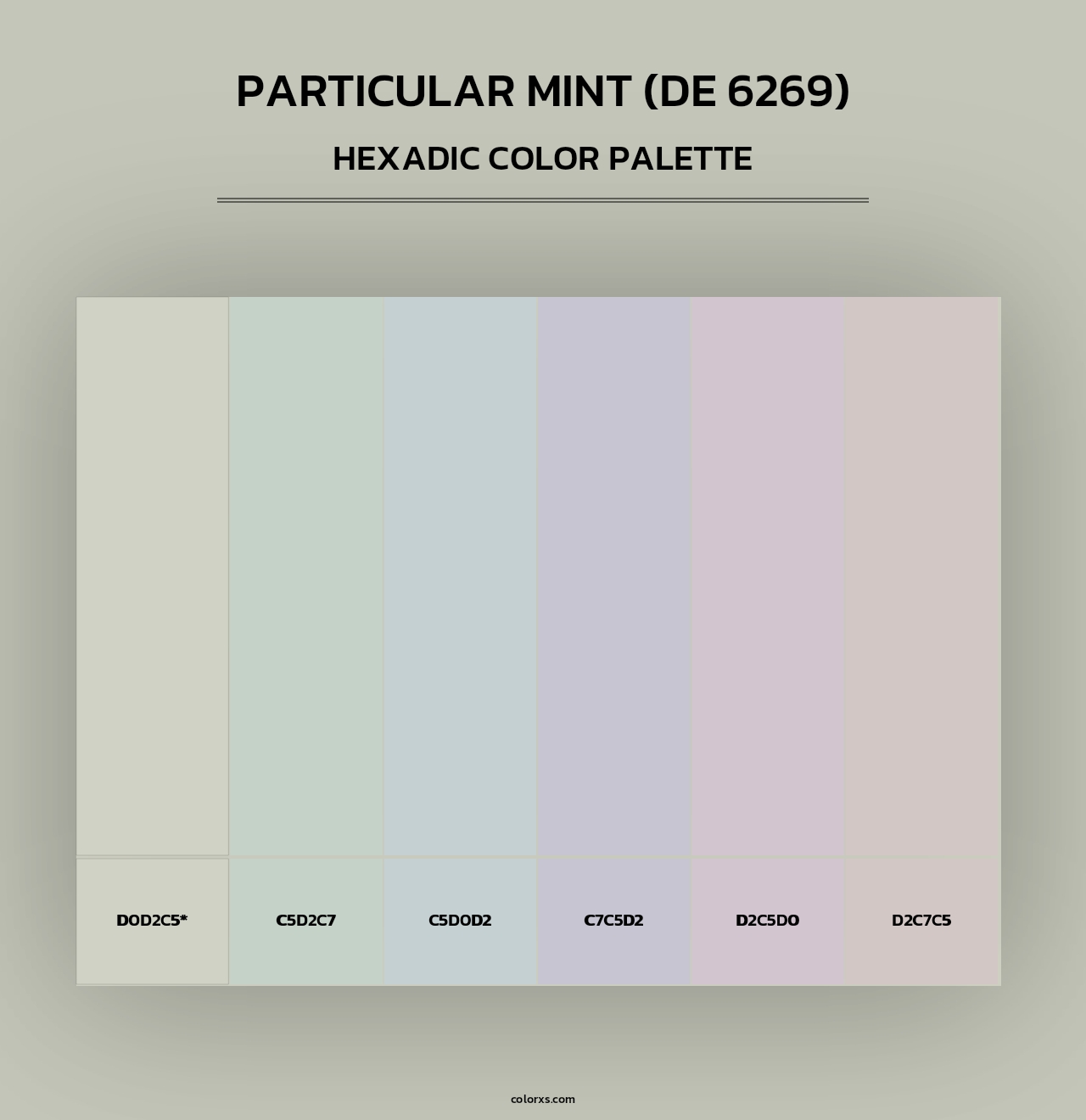 Particular Mint (DE 6269) - Hexadic Color Palette