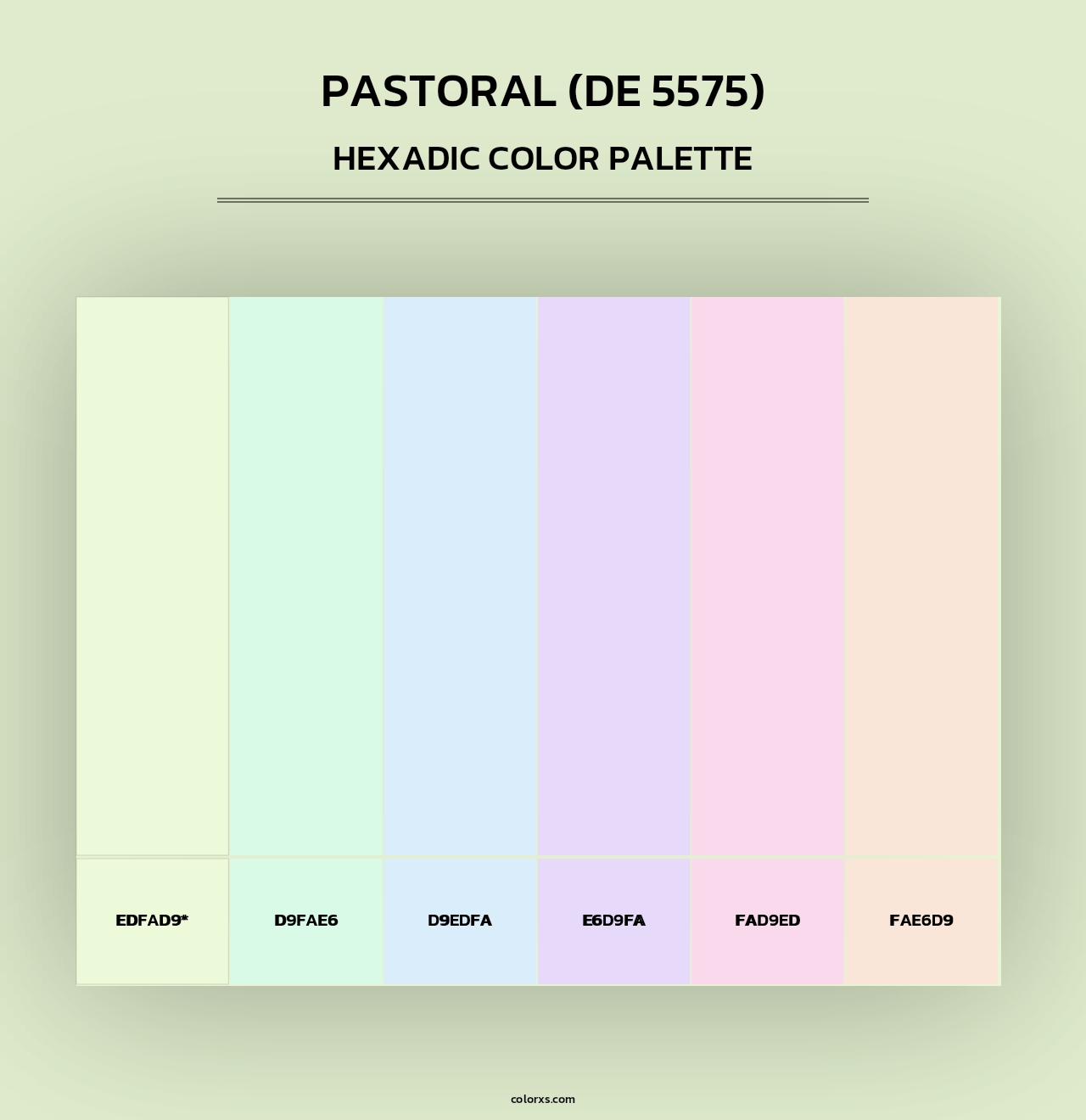 Pastoral (DE 5575) - Hexadic Color Palette
