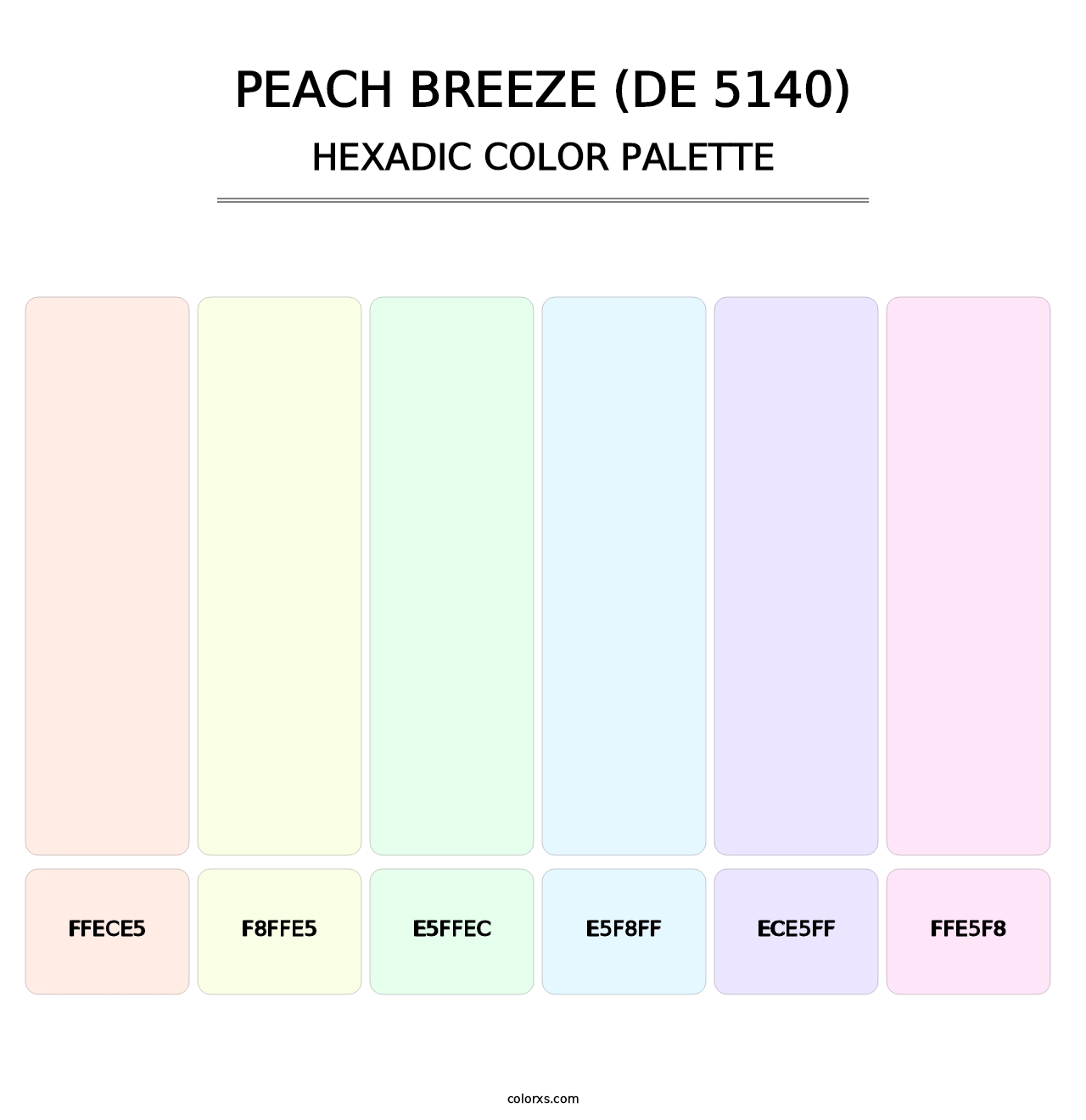 Peach Breeze (DE 5140) - Hexadic Color Palette