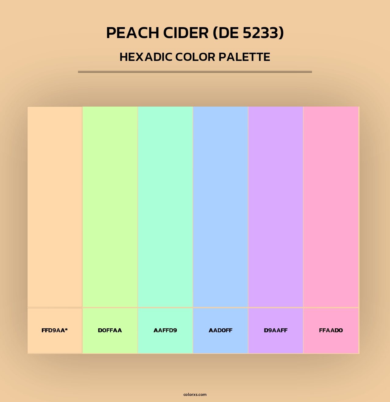 Peach Cider (DE 5233) - Hexadic Color Palette