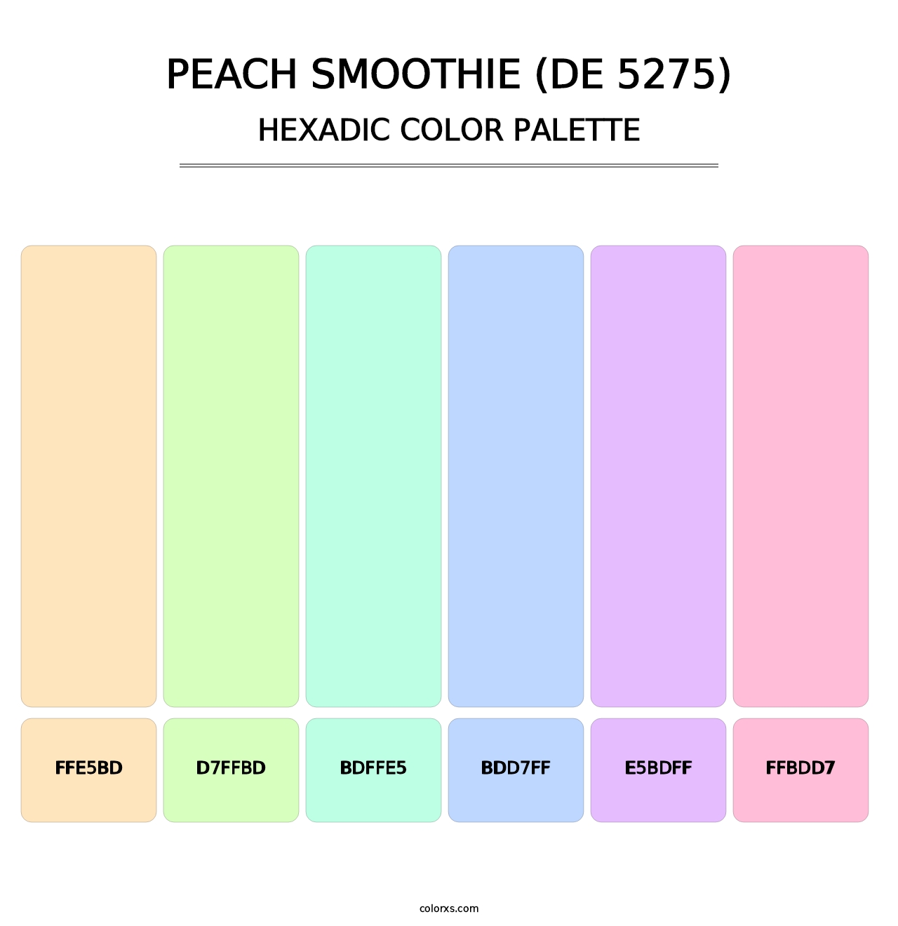 Peach Smoothie (DE 5275) - Hexadic Color Palette