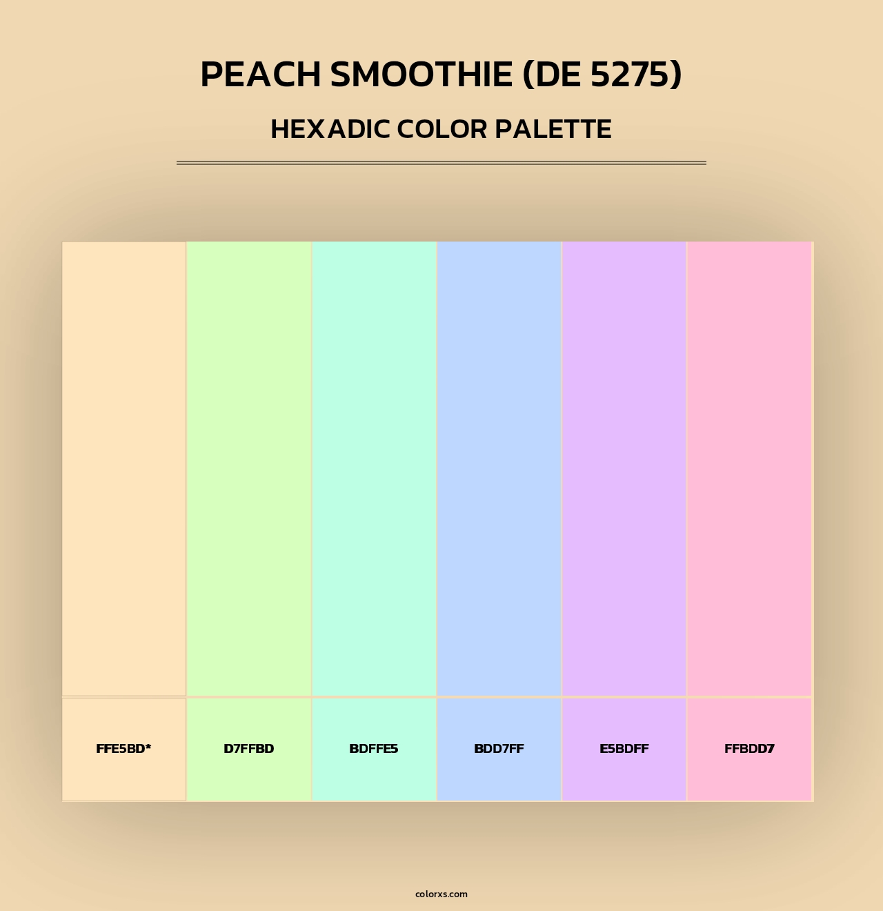 Peach Smoothie (DE 5275) - Hexadic Color Palette