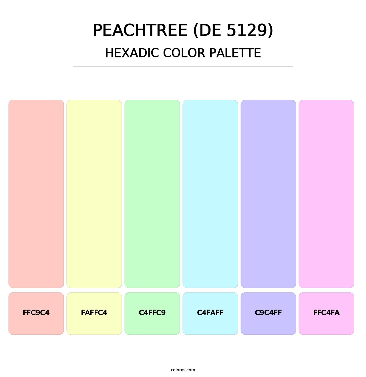 Peachtree (DE 5129) - Hexadic Color Palette