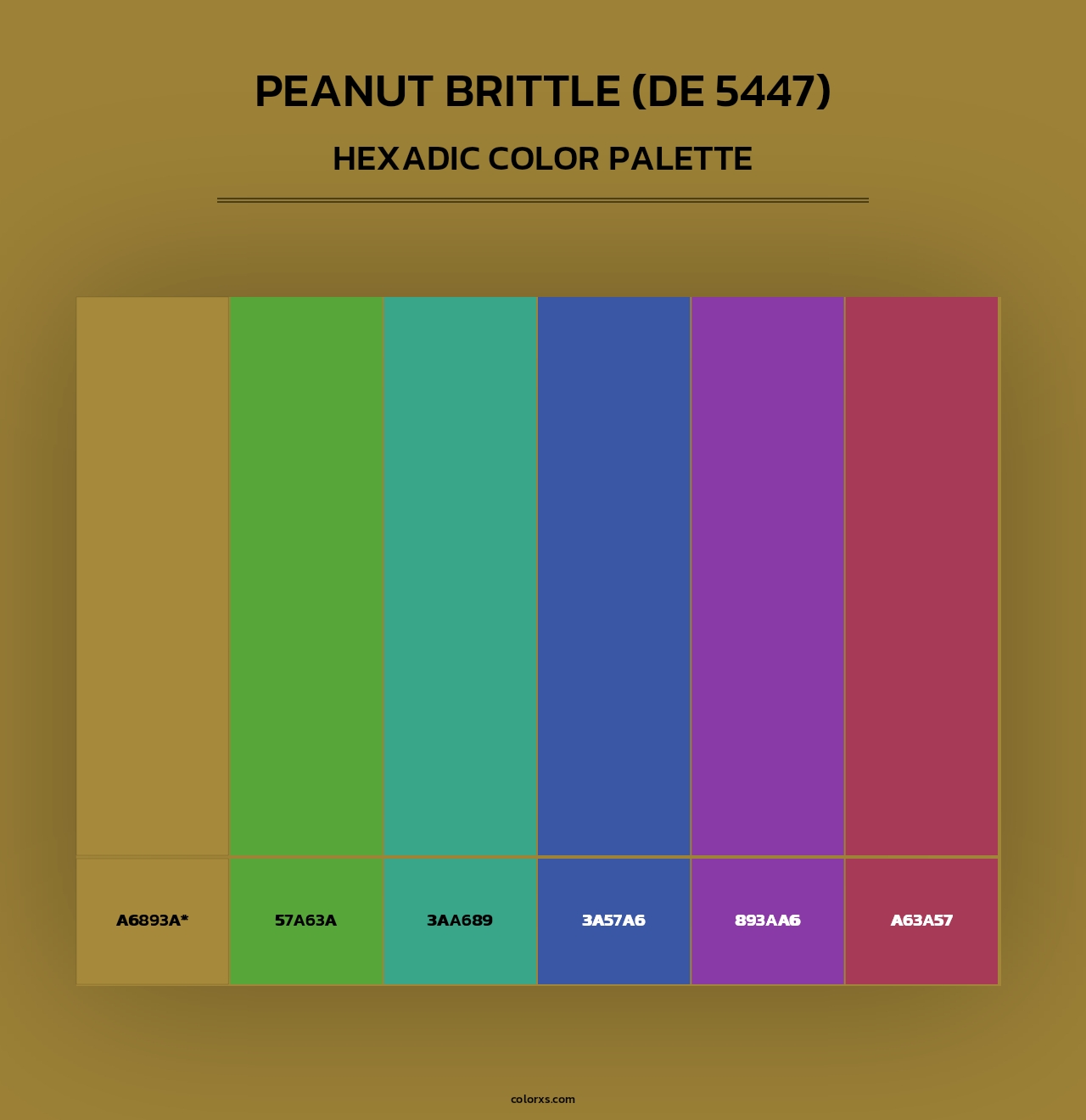 Peanut Brittle (DE 5447) - Hexadic Color Palette