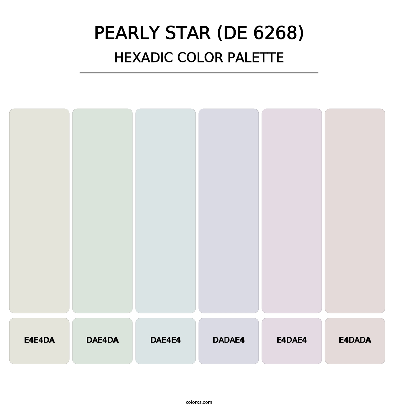 Pearly Star (DE 6268) - Hexadic Color Palette