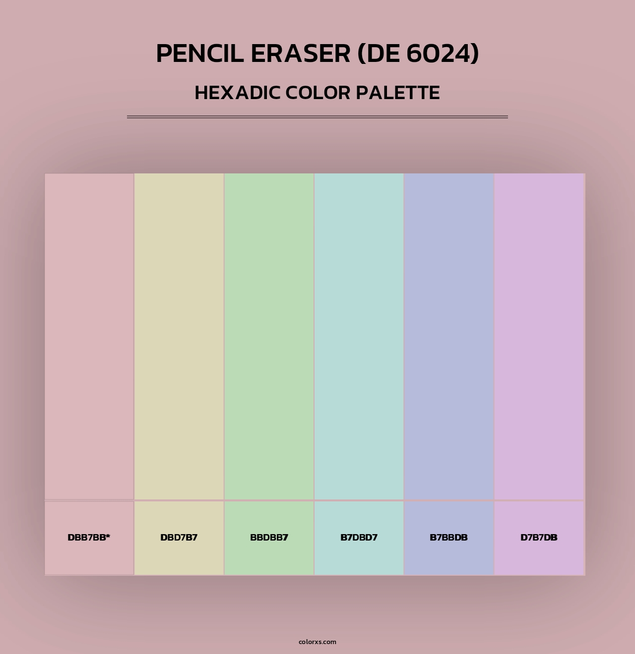 Pencil Eraser (DE 6024) - Hexadic Color Palette