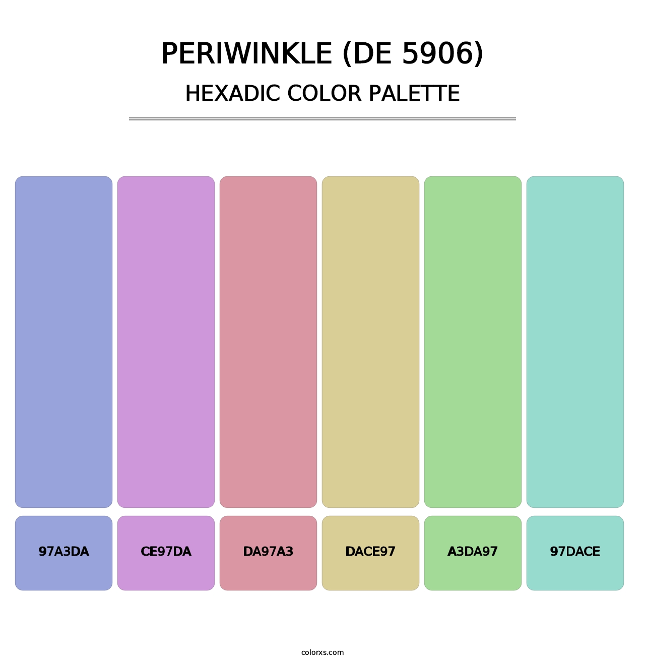 Periwinkle (DE 5906) - Hexadic Color Palette