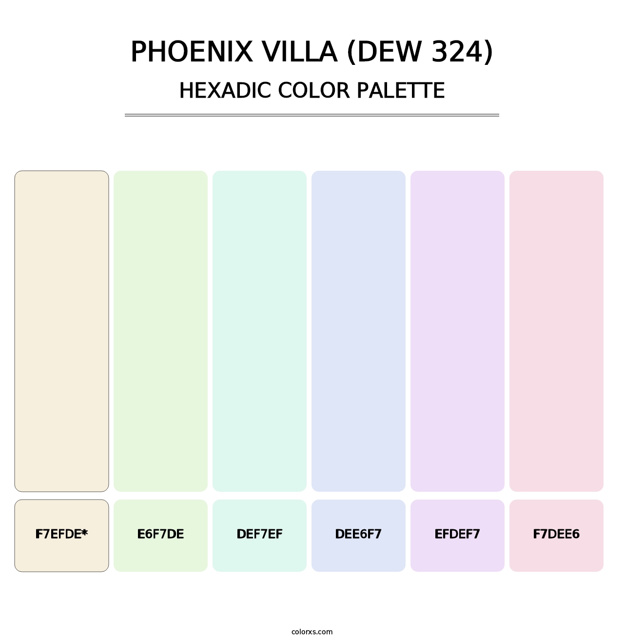 Phoenix Villa (DEW 324) - Hexadic Color Palette