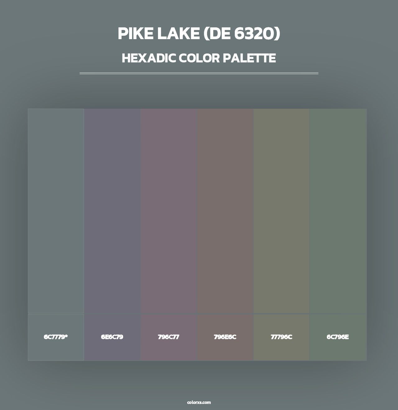 Pike Lake (DE 6320) - Hexadic Color Palette