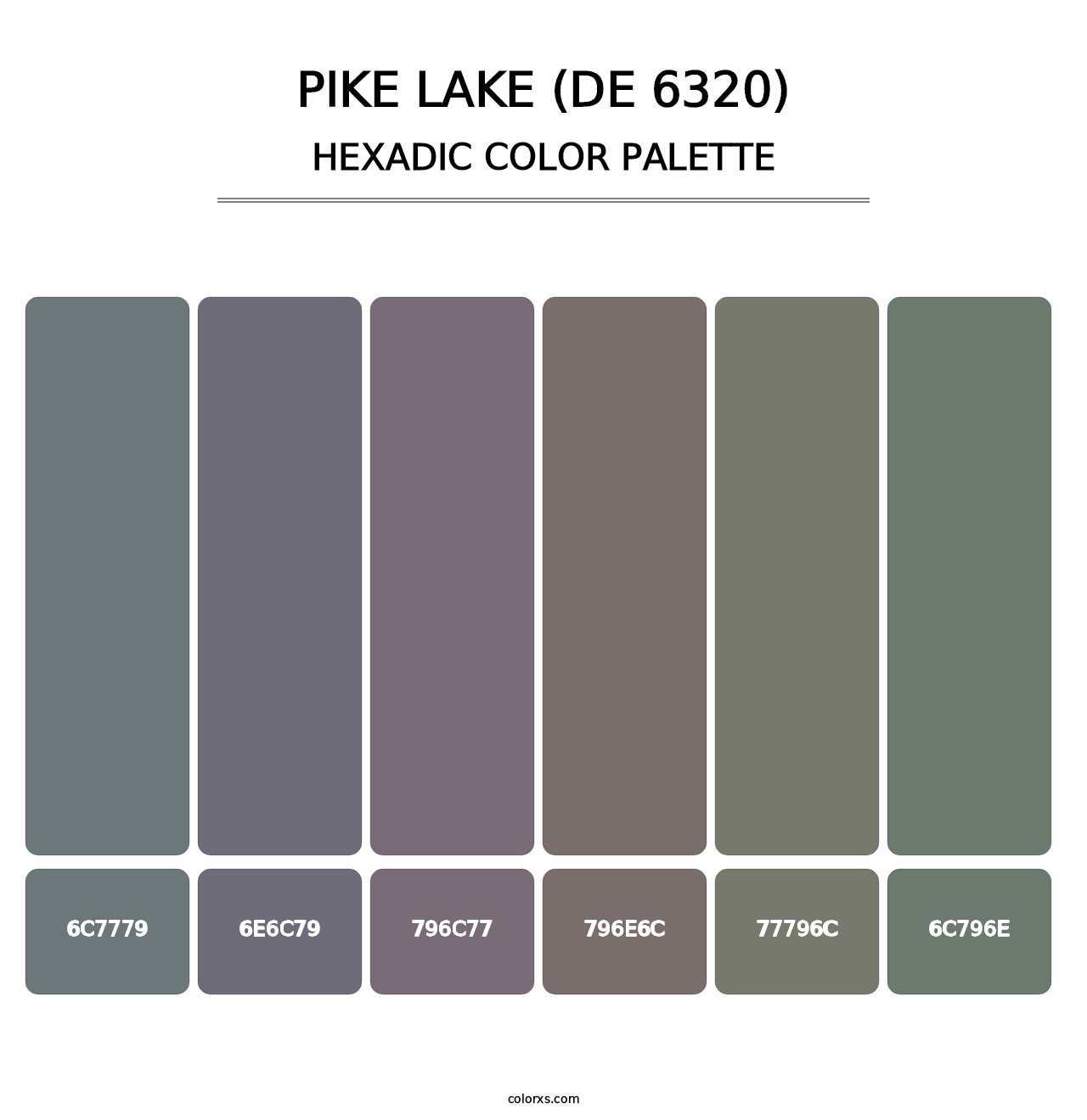 Pike Lake (DE 6320) - Hexadic Color Palette