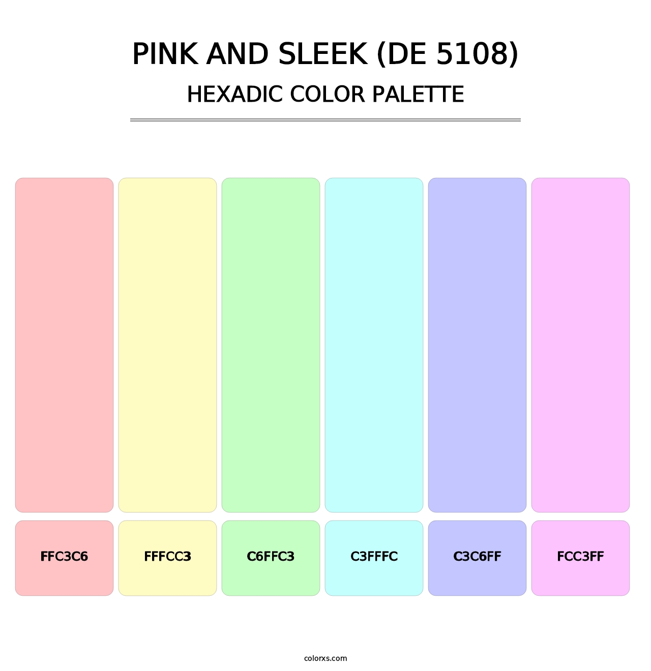Pink and Sleek (DE 5108) - Hexadic Color Palette