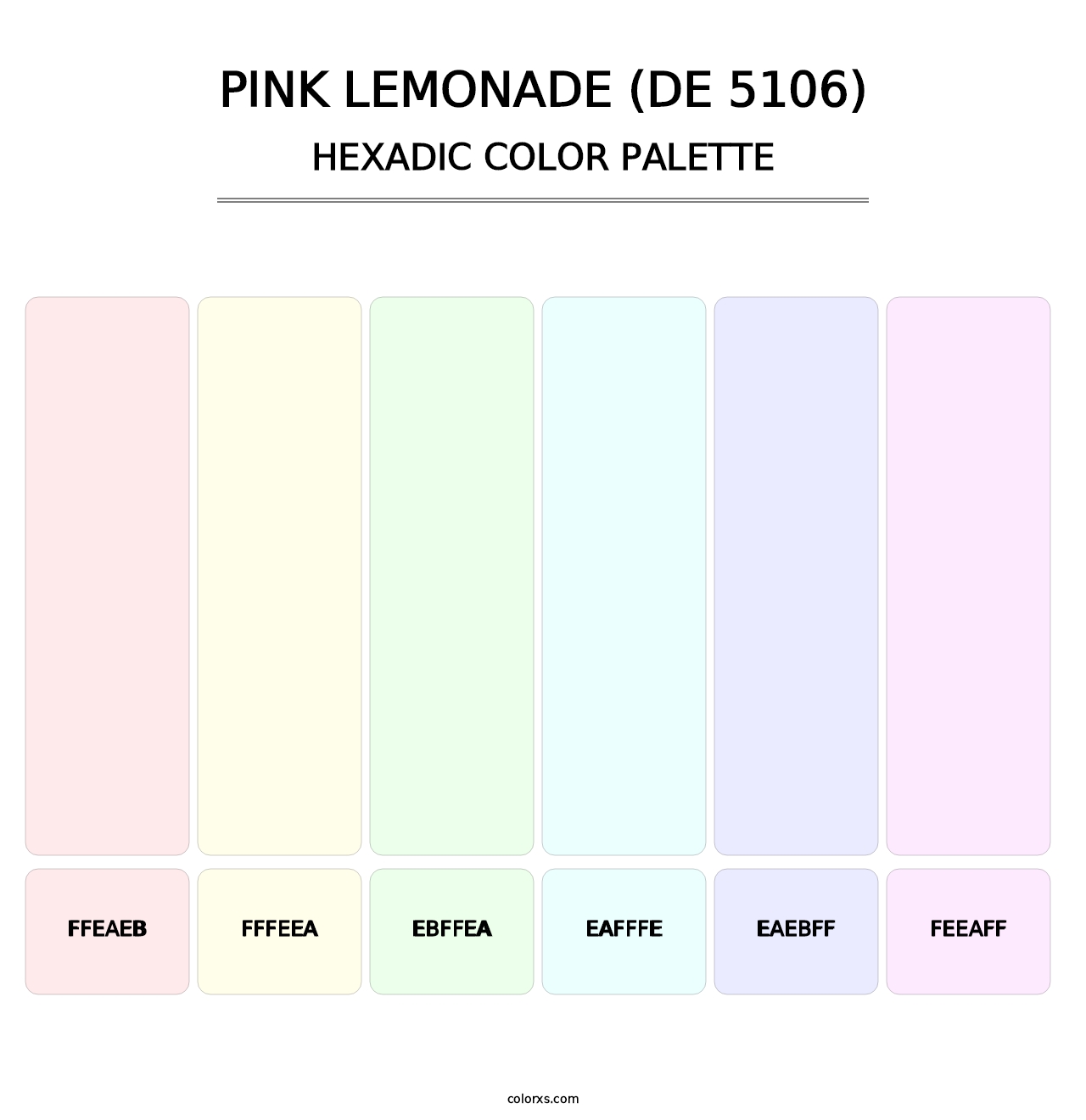 Pink Lemonade (DE 5106) - Hexadic Color Palette
