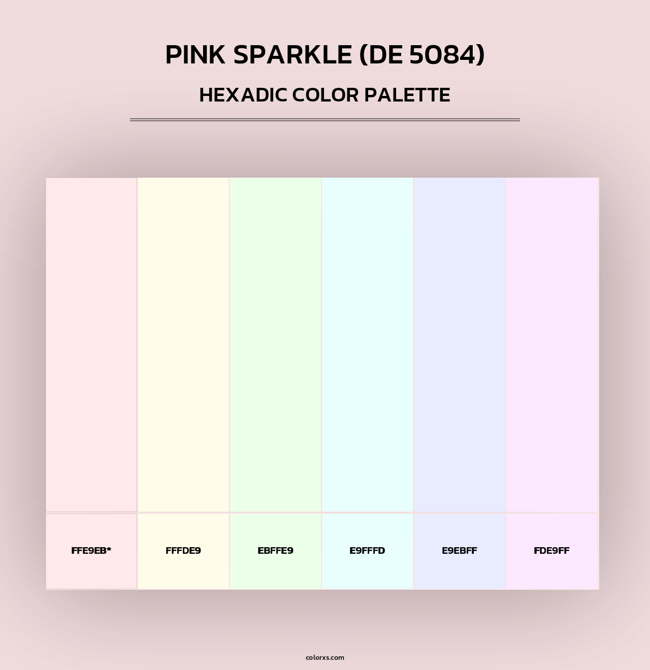 Pink Sparkle (DE 5084) - Hexadic Color Palette