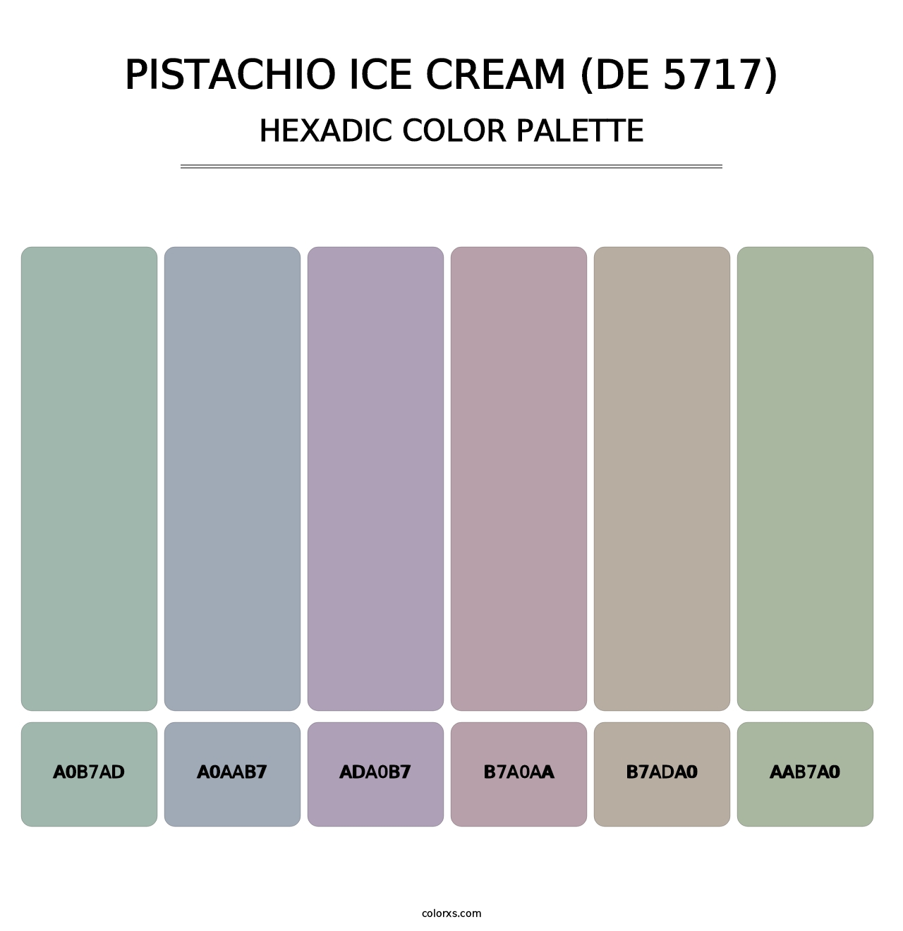 Pistachio Ice Cream (DE 5717) - Hexadic Color Palette