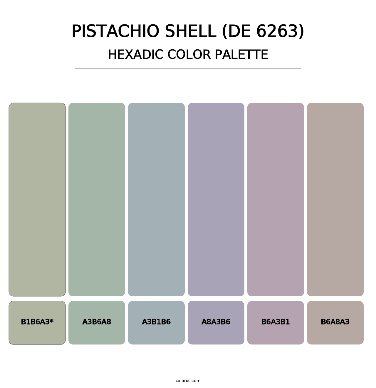 Pistachio Shell (DE 6263) - Hexadic Color Palette