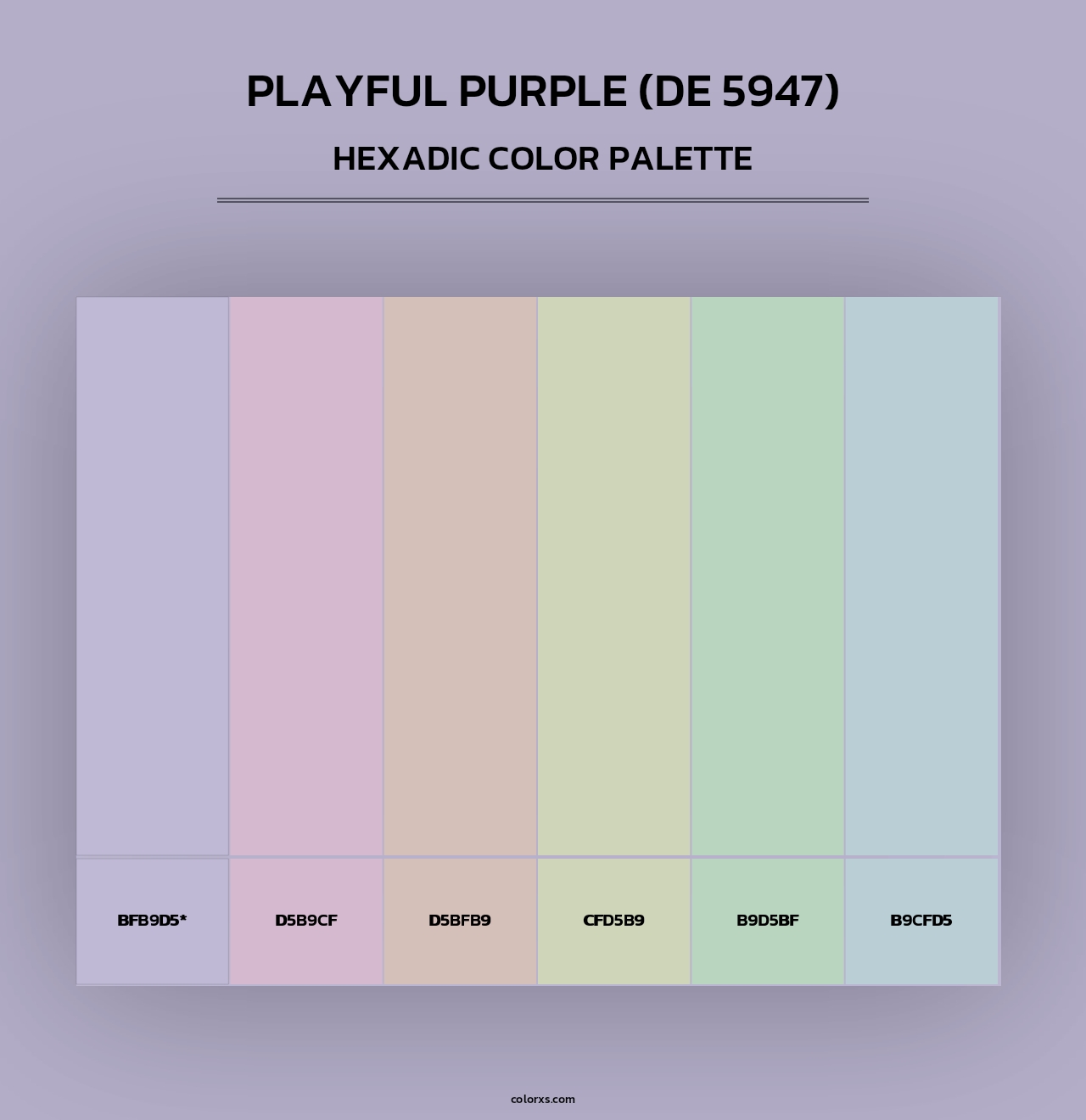 Playful Purple (DE 5947) - Hexadic Color Palette