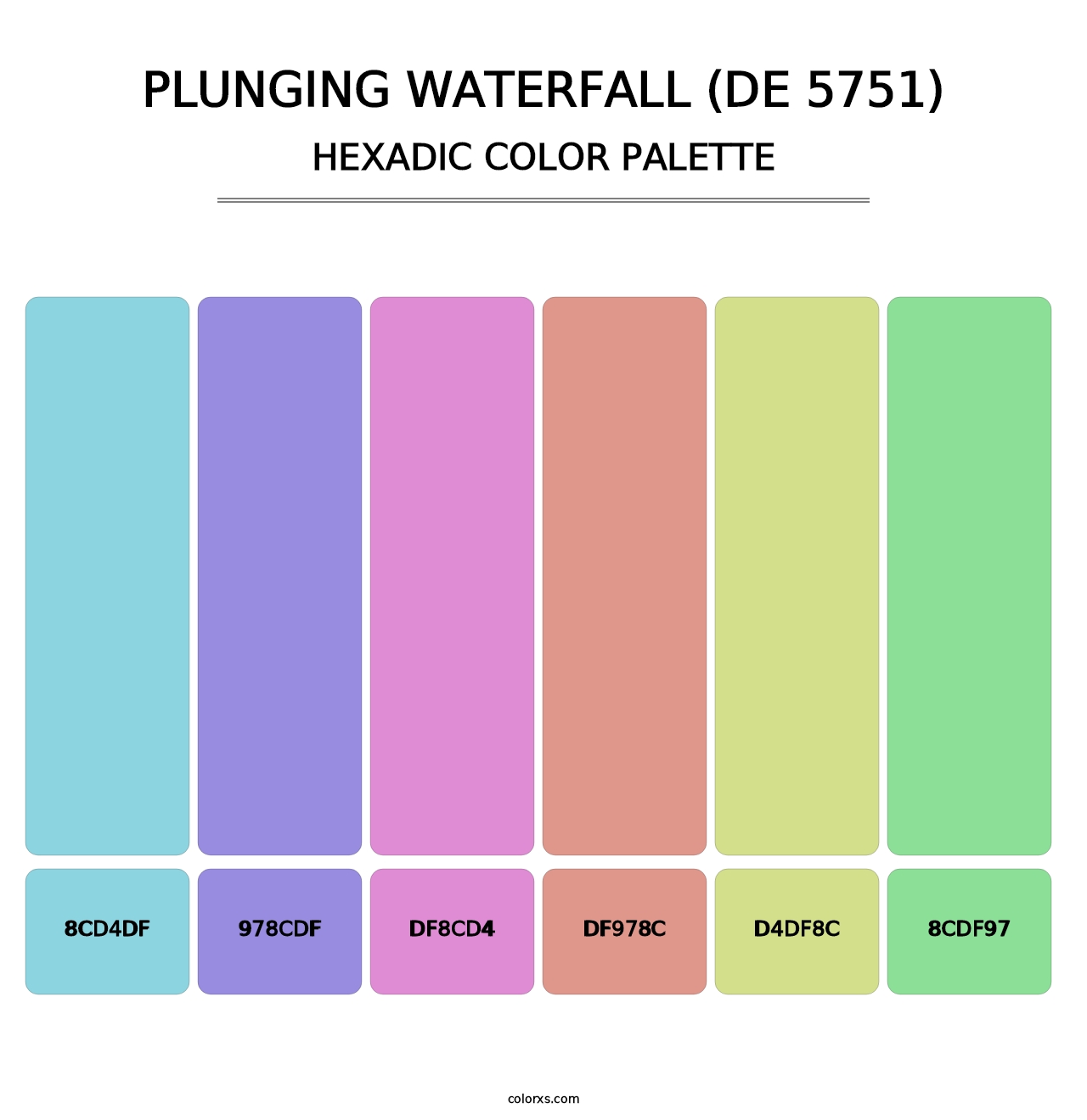 Plunging Waterfall (DE 5751) - Hexadic Color Palette