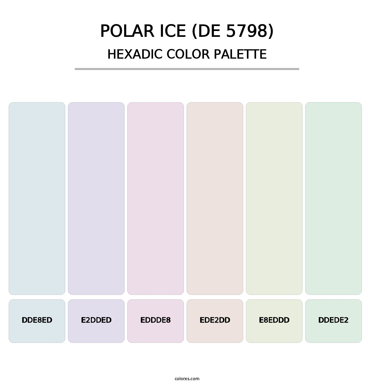 Polar Ice (DE 5798) - Hexadic Color Palette