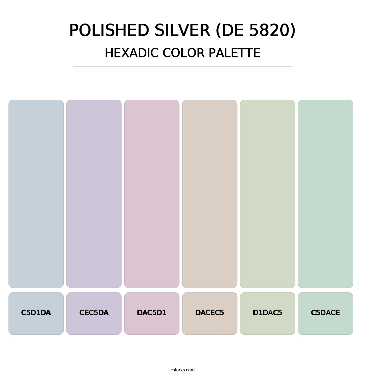 Polished Silver (DE 5820) - Hexadic Color Palette