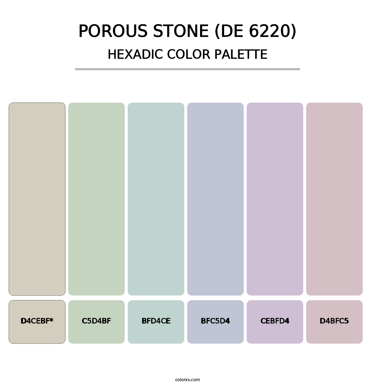 Porous Stone (DE 6220) - Hexadic Color Palette