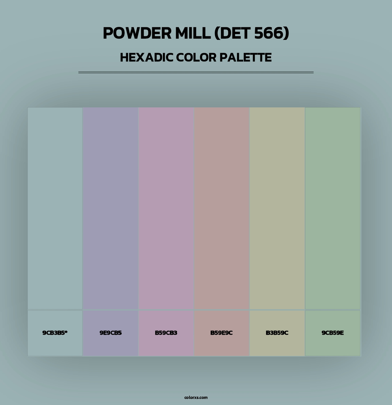 Powder Mill (DET 566) - Hexadic Color Palette