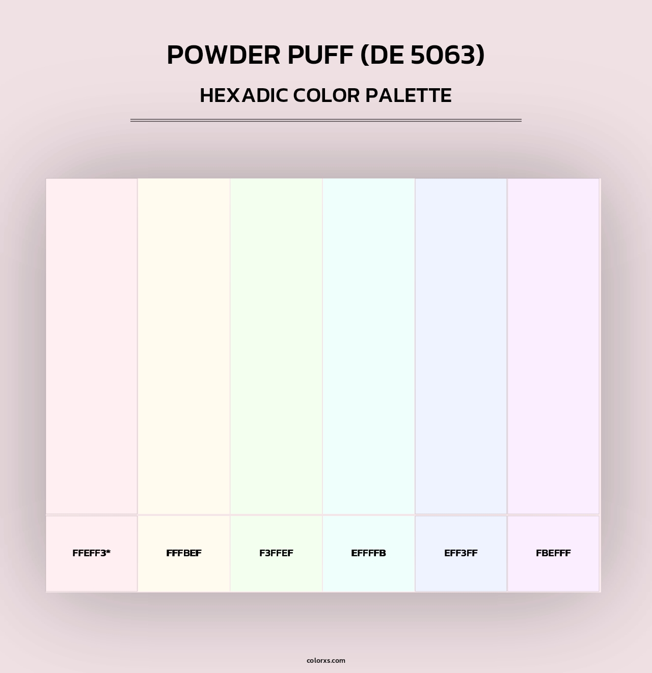 Powder Puff (DE 5063) - Hexadic Color Palette