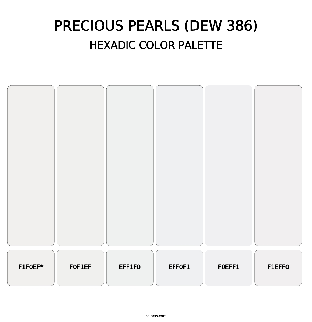 Precious Pearls (DEW 386) - Hexadic Color Palette