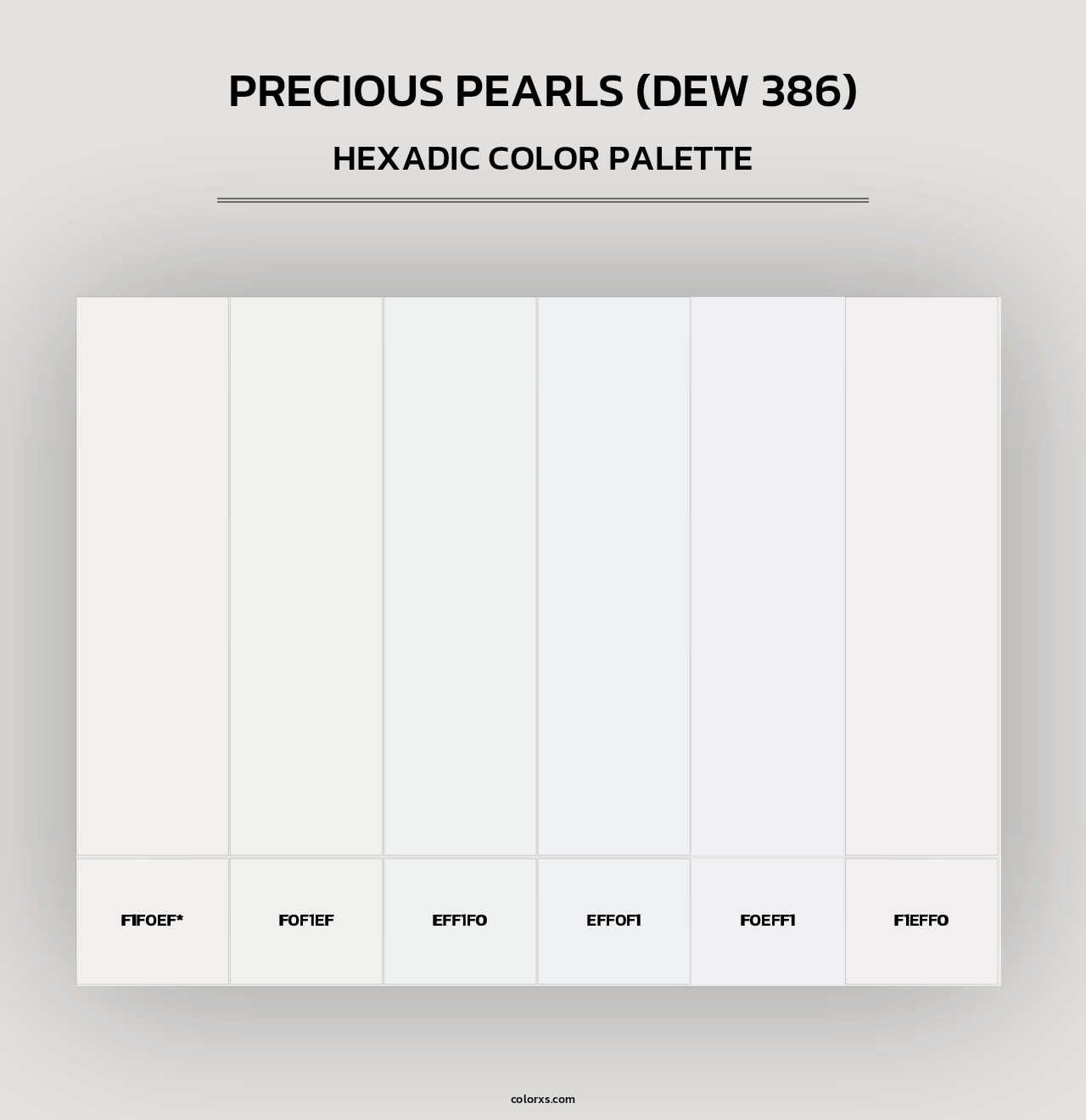 Precious Pearls (DEW 386) - Hexadic Color Palette